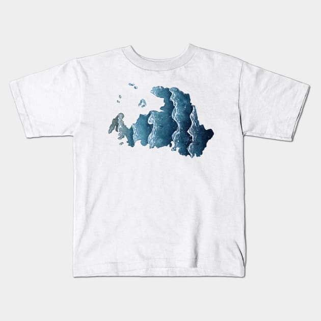 Drummond Island Watercolor Kids T-Shirt by Jarrodjvandenberg
